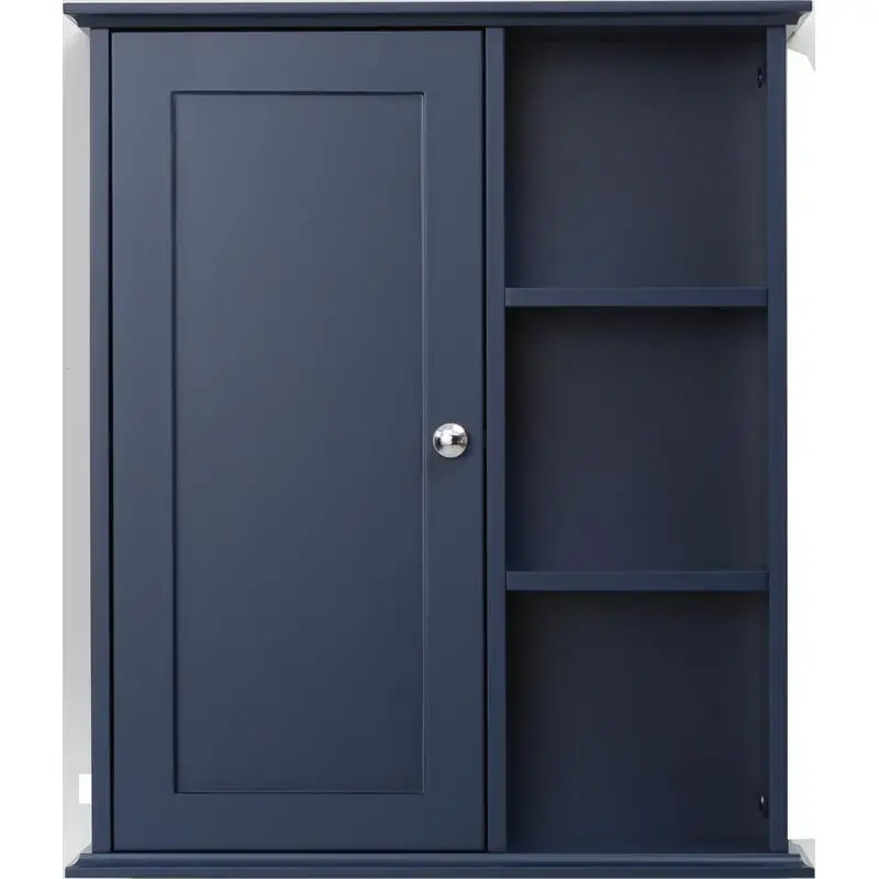 

23.6" Blue Bathroom Storage Cabinet - Wall-Mounted, Space-Saving, Stylish Organizer for Toiletries and Accessories