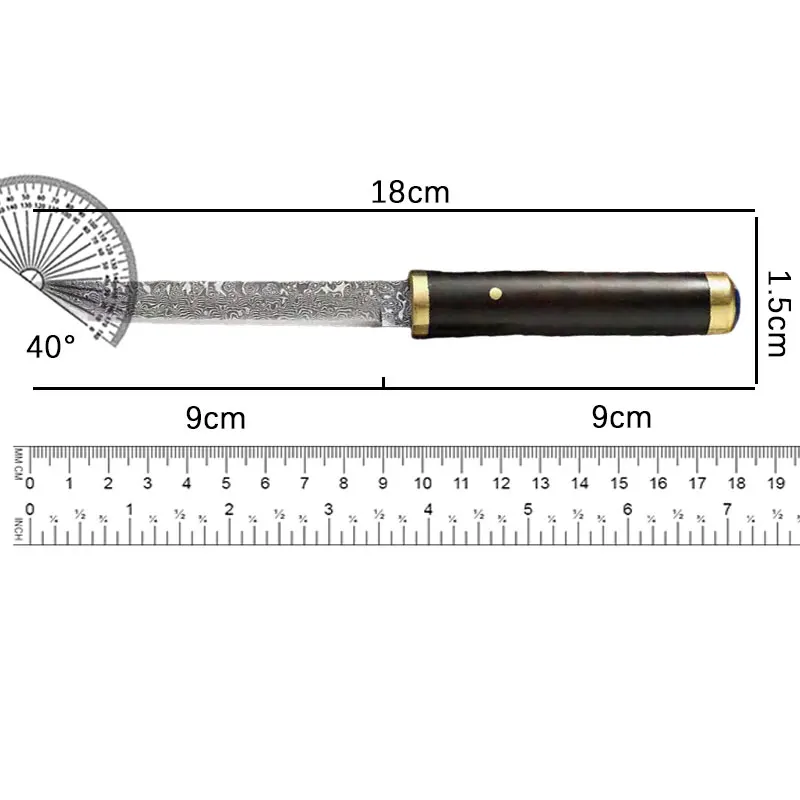 Outdoor Camping Dinghai God Needle Fruit Knife Forged Knife Portable Straight Knife Portable Straight Knife