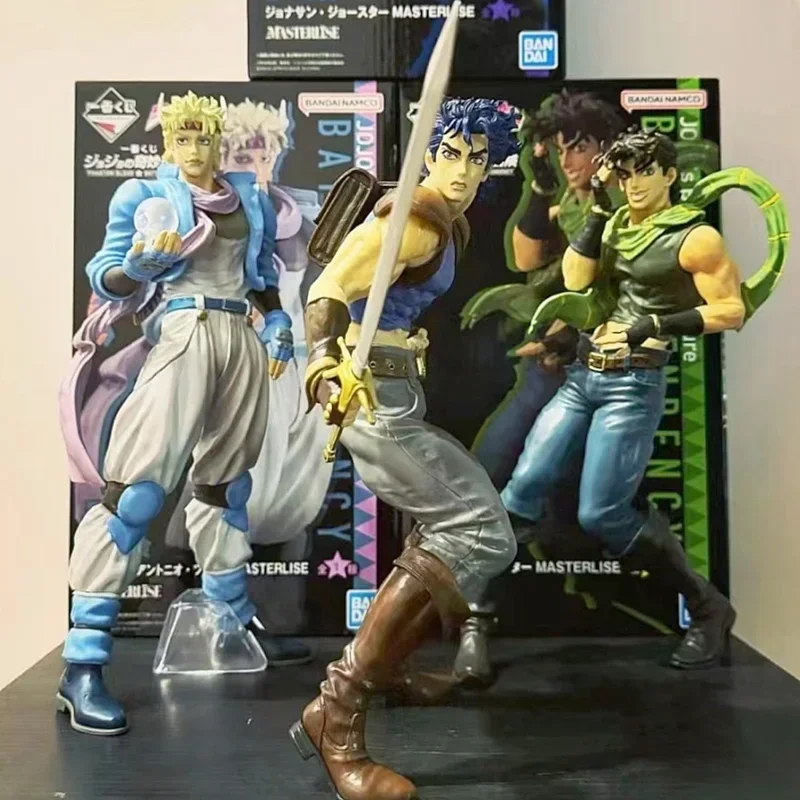 hot Original Bandai Ichiban Kuji Masterlise Jojo's Bizarre Adventure Jonathan Joseph Dio Caesar Lisa Lisa Collectible Toys