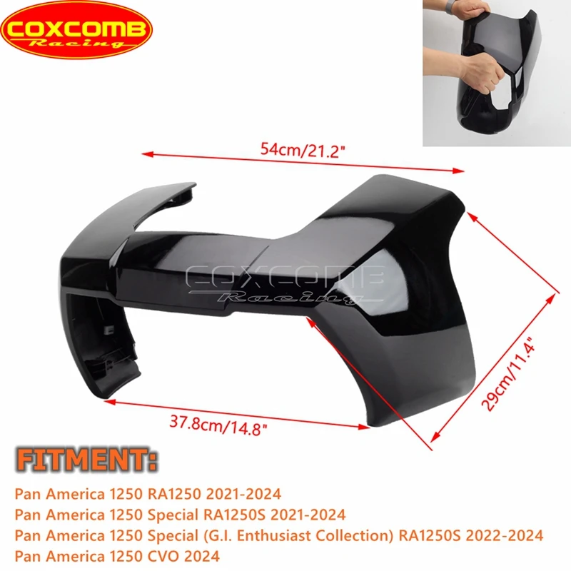 سبويلر حماية المصباح الأمامي للدراجة النارية لدراجة Harley Pan America 1250 Special RA1250S RA1250 CVO كشافات أمامية هدية القلنسة 2021-24 #6