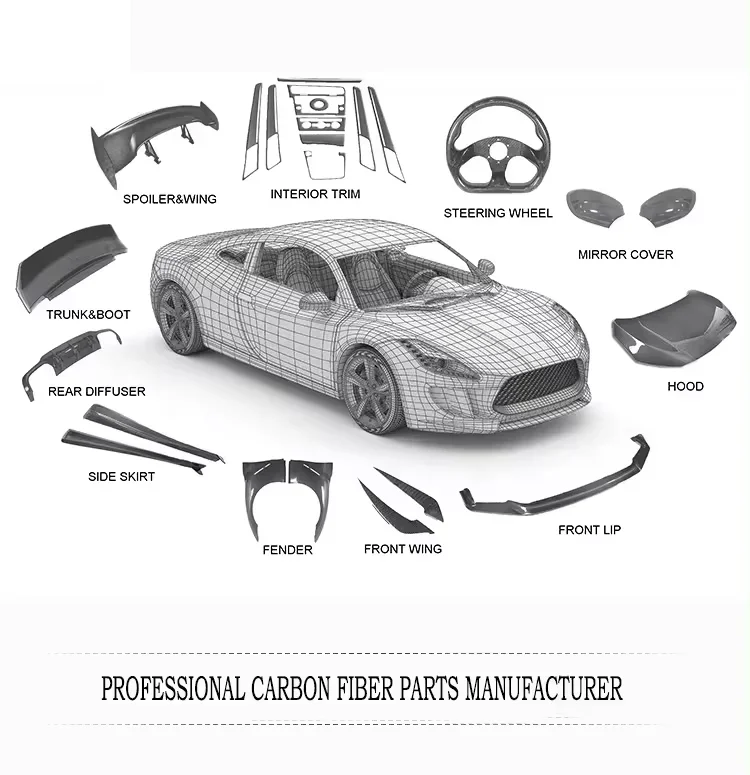 ACCESSORI CAPPUCCIA PER MACCHINA A ANTERIORE AUTO CARBONIO STILE NERO LUCE CAPPUCCIA BONNETE IN FIBRA DI CARBONIO