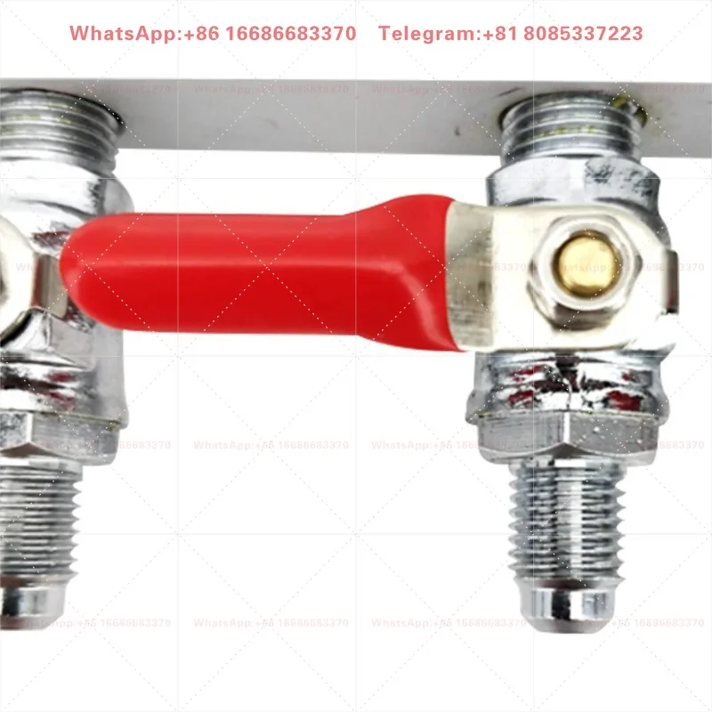 6 Way Gas Line Splitter Manifold With Check Valves 1/4 Inch MFL Thread Duotight Compatible For Homebrew Brewing System