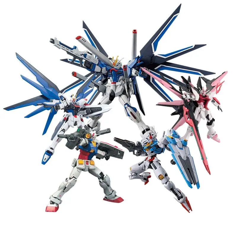 

Bandai HG 1 144 Strike Freedom Destiny RX78 Barbatos QanT Aerial Gundam Model Kit Plastic For Collectors Display High Quality