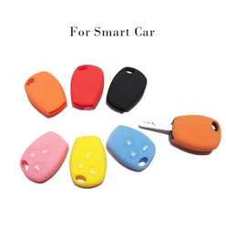 Smart Straight Key Cover Silicone Case For Original Stlying Smart 453 Fortwo Smart 453 Forfour Keychain Car Remote