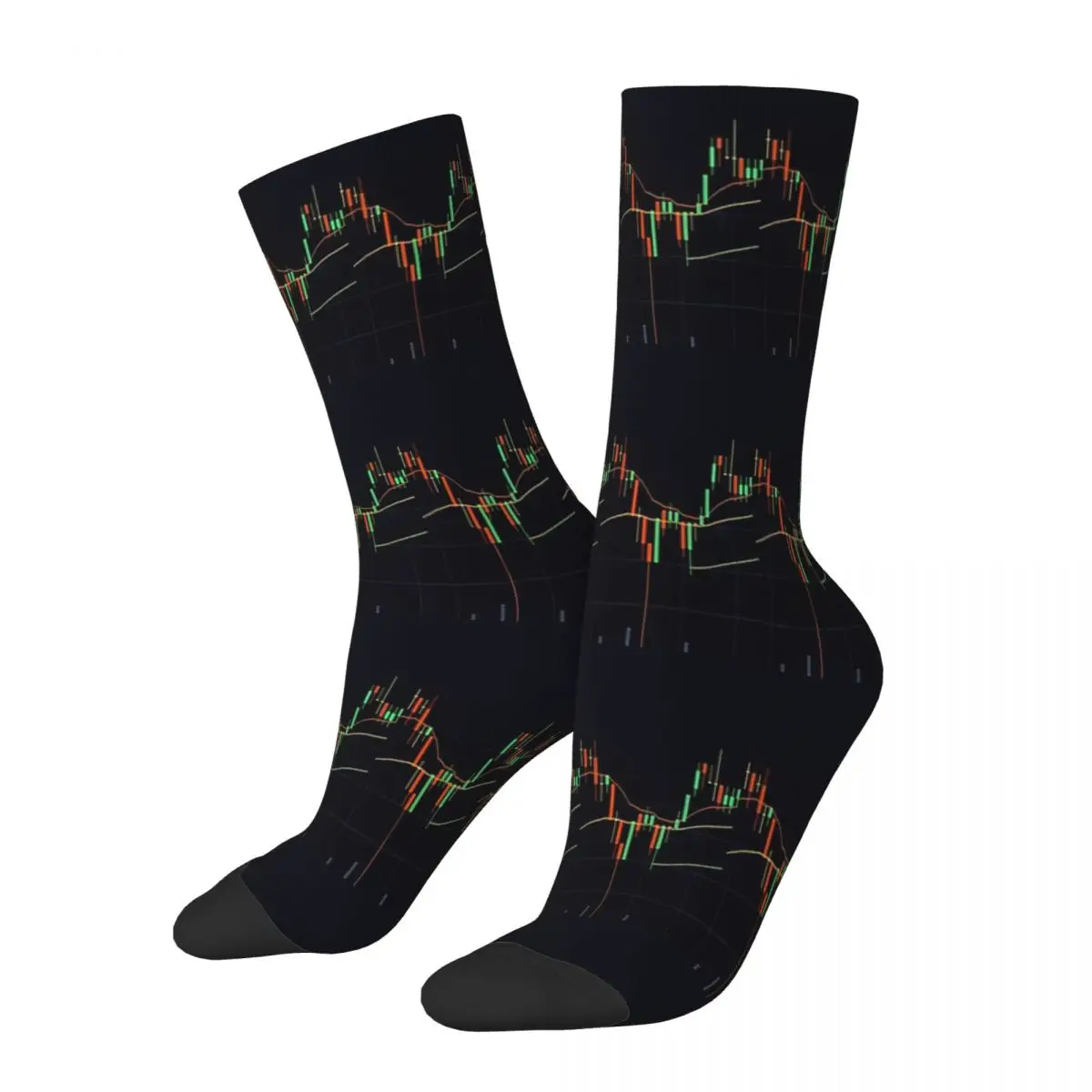 Stock Market Bition Socks Male Mens Women Spring Stockings Hip Hop