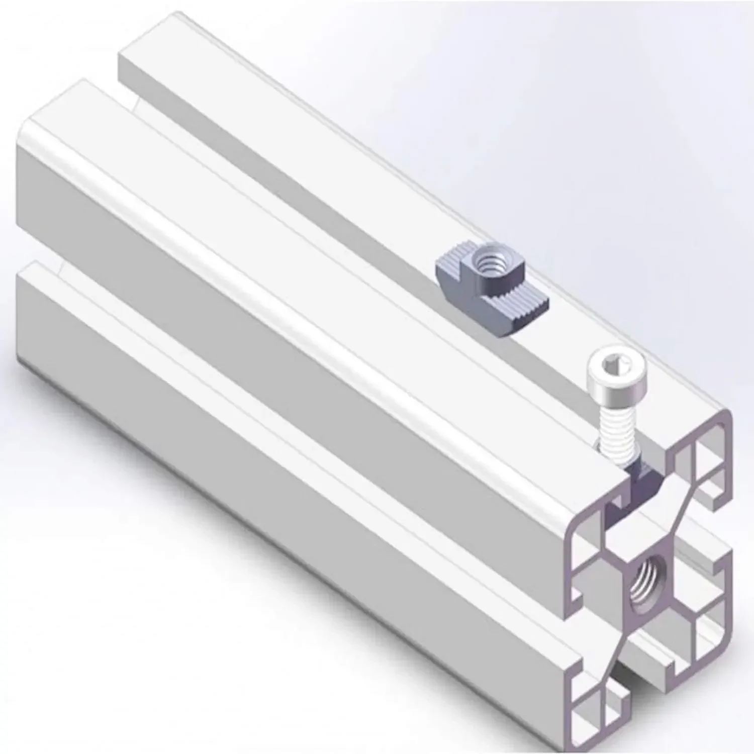 3030 Aluminum Profile with Slot Groove 8mm M3 M4 M5 M6 Nickel Plated T Bolt Hammer Head Nut