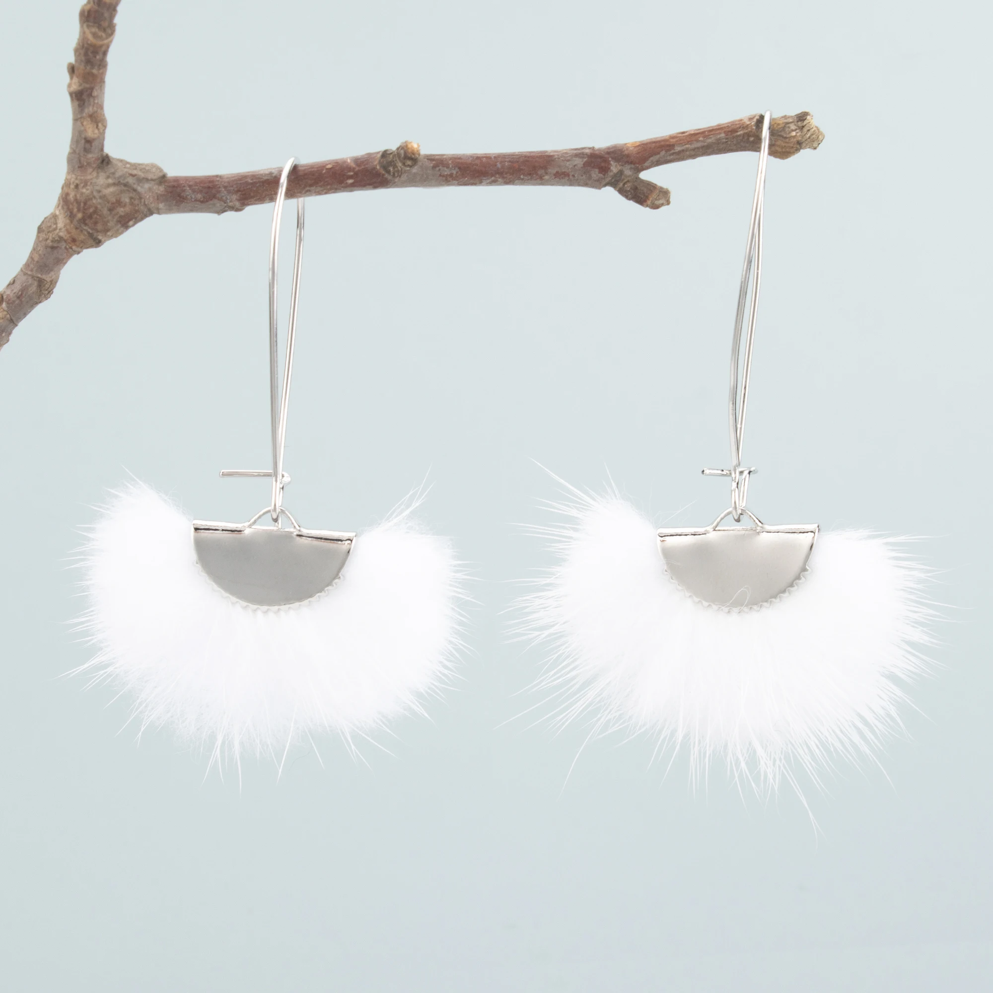 GUFEATHER 10pcs/lot,L199B,tassels,real fur mink,jewelry accessories,handmade,earrings accessories,jewelry making,diy earrings view 4