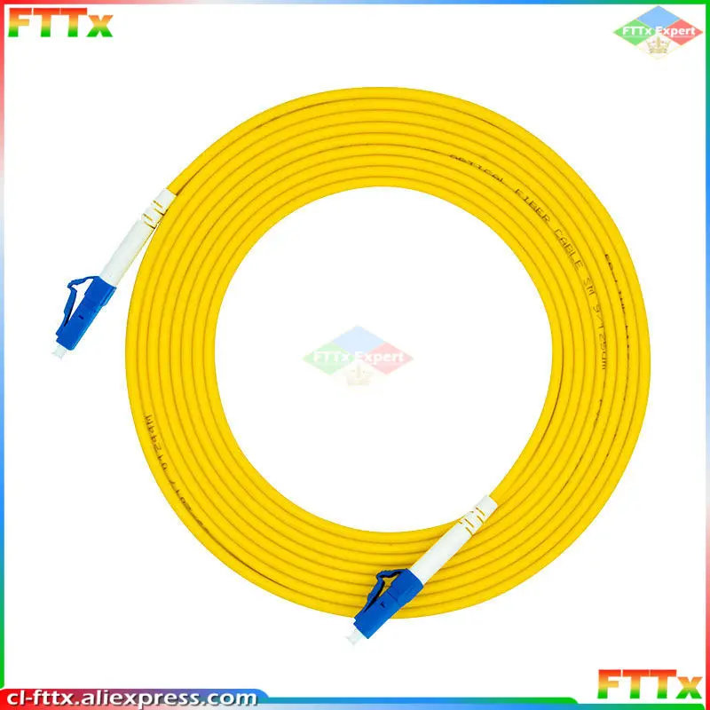 

10 Pcs/lot LC UPC to LC UPC Simplex 3.0mm PVC Single Mode Fiber Patch Cable jumper fiber patch cord fibra optica Free Shipping