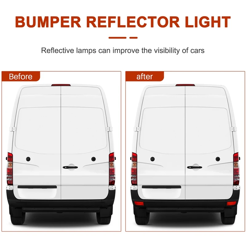 for Sprinter W906 2006-2016 Rear Bumper Reflector Light-A68X