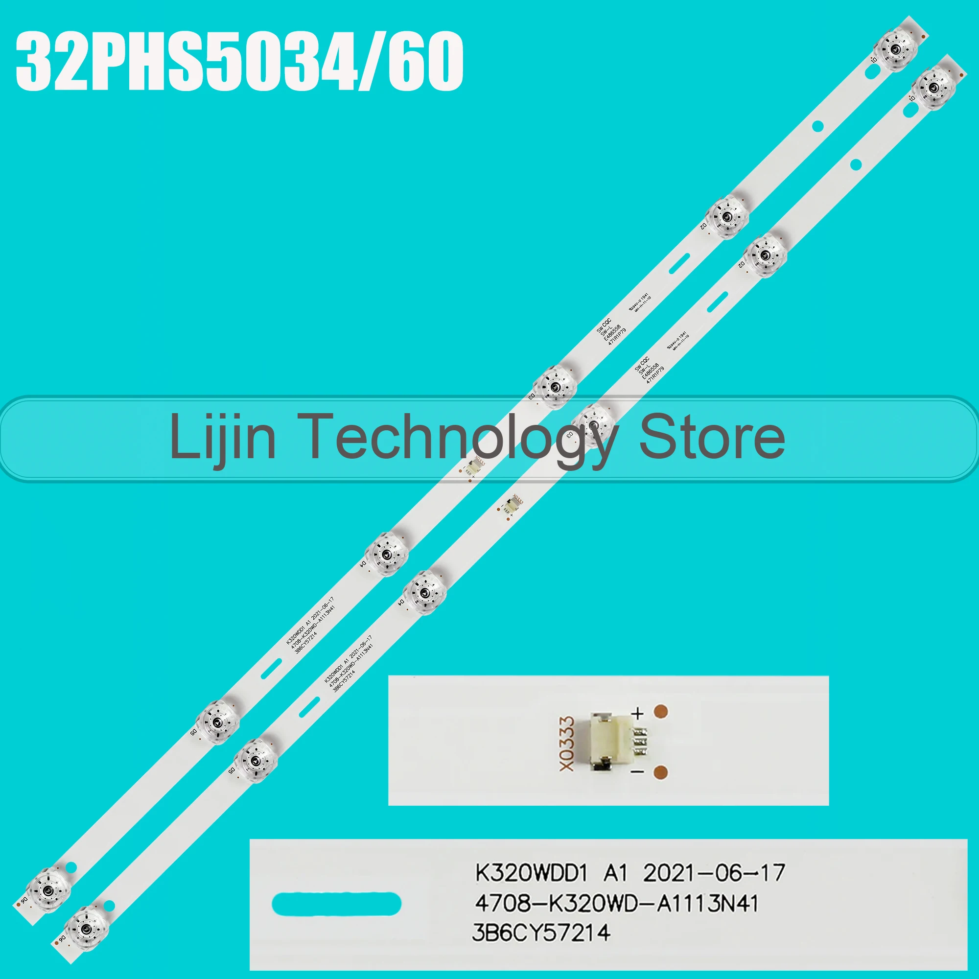 

LED BackLight Strip For 32M3080/60S 4708-K320WD-A3113N11 A3113N41 A1113N41 K320WDD1 A3 358M2C3 32HS522AN 32HS534AN