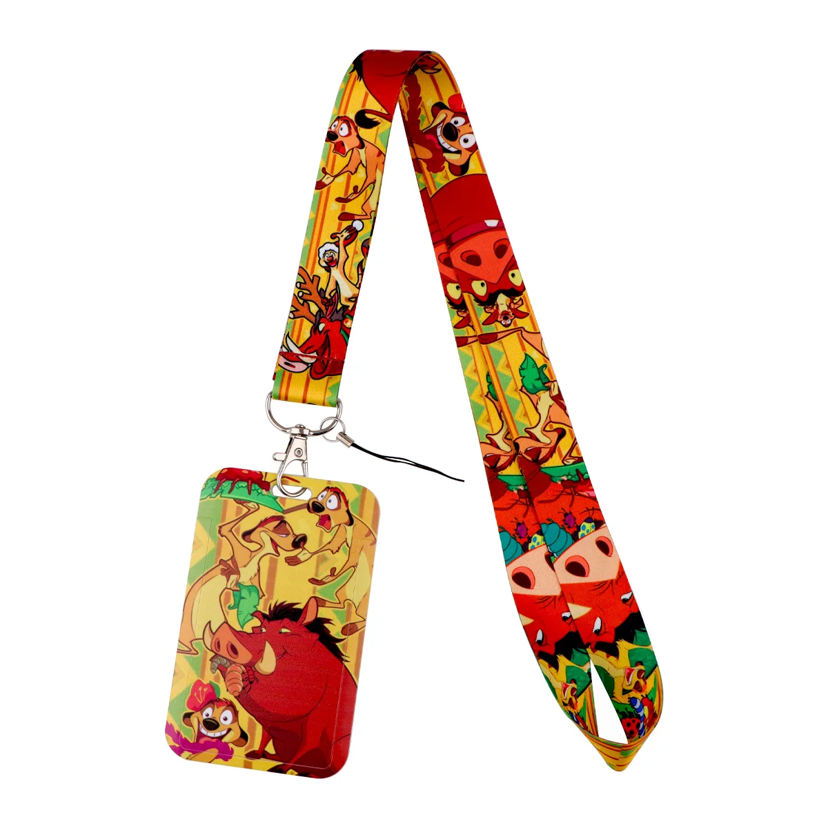 

Timon Pumba Cartoon Neck Strap Lanyard for Key ID Card Gym Charm Strap Badge Holder DIY Hang Rope Accessories Gifts Cosplay