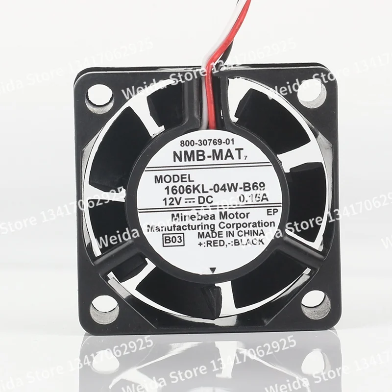 

Новый вентилятор охлаждения NMB 40X40X15MM, 4 см, трехпроводной, 1606KL-04W-B69, DC 12V 0.15A, AC EC 4015, с двойным шарикоподшипником, бесшумный, для инверторов и серверов