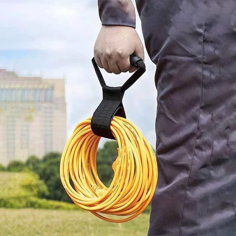 Heavy Duty Extension Cord Organizer Strap with Handle, Multipurpose for Garage RV Boat Storage