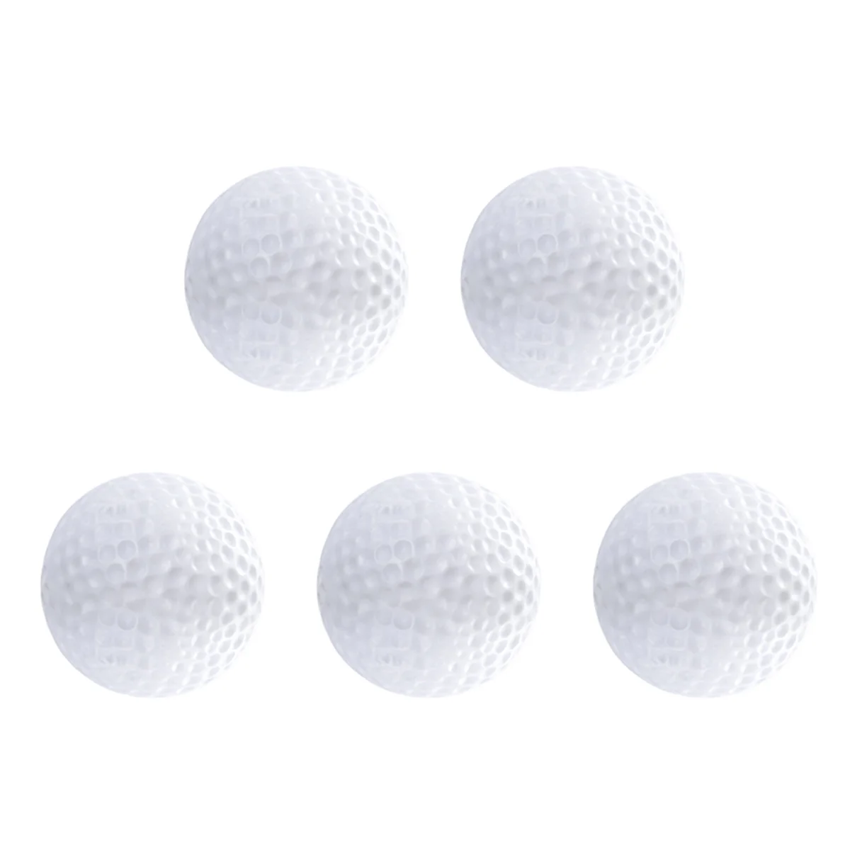 

10pcs Golf Balls Plastic Hollow Indoor Practice Toy Balls for Kids Children Golfer White Lightweight Safe Swing