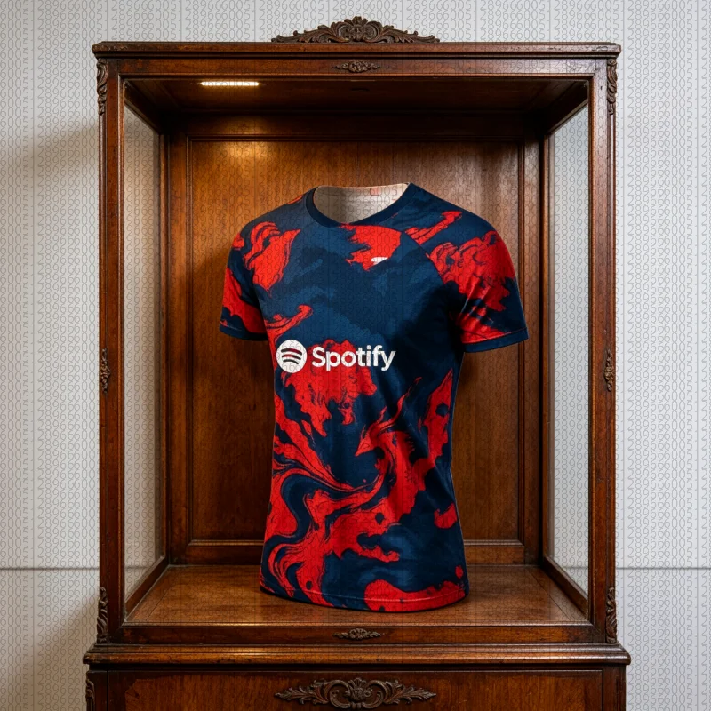 Sommer-Fußballtrikot der Barcelona Special Edition für Herren und Damen, bequem, atmungsaktiv, schnell trocknend, Trainings-T-Shirts für Eltern und Kinder – Detail 1