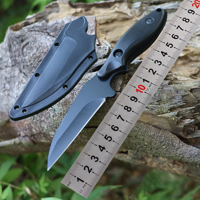 

Fixed Blade Knife 3CR13 steel Blade with K sheath PP anti slip handle Camping Knife Straight Outdoors EDC Tool