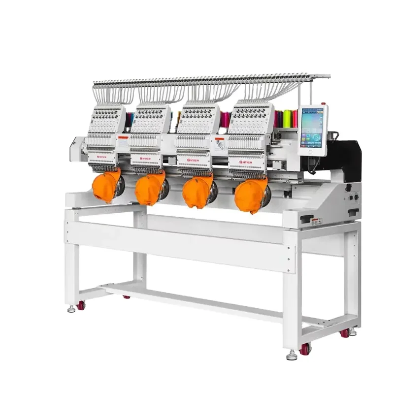 MBC 1504/1204scope(400*400MM) Industrial 4 Heads 12/15  s Automatic Computer Controlled T-Shirt Embroidery Machine