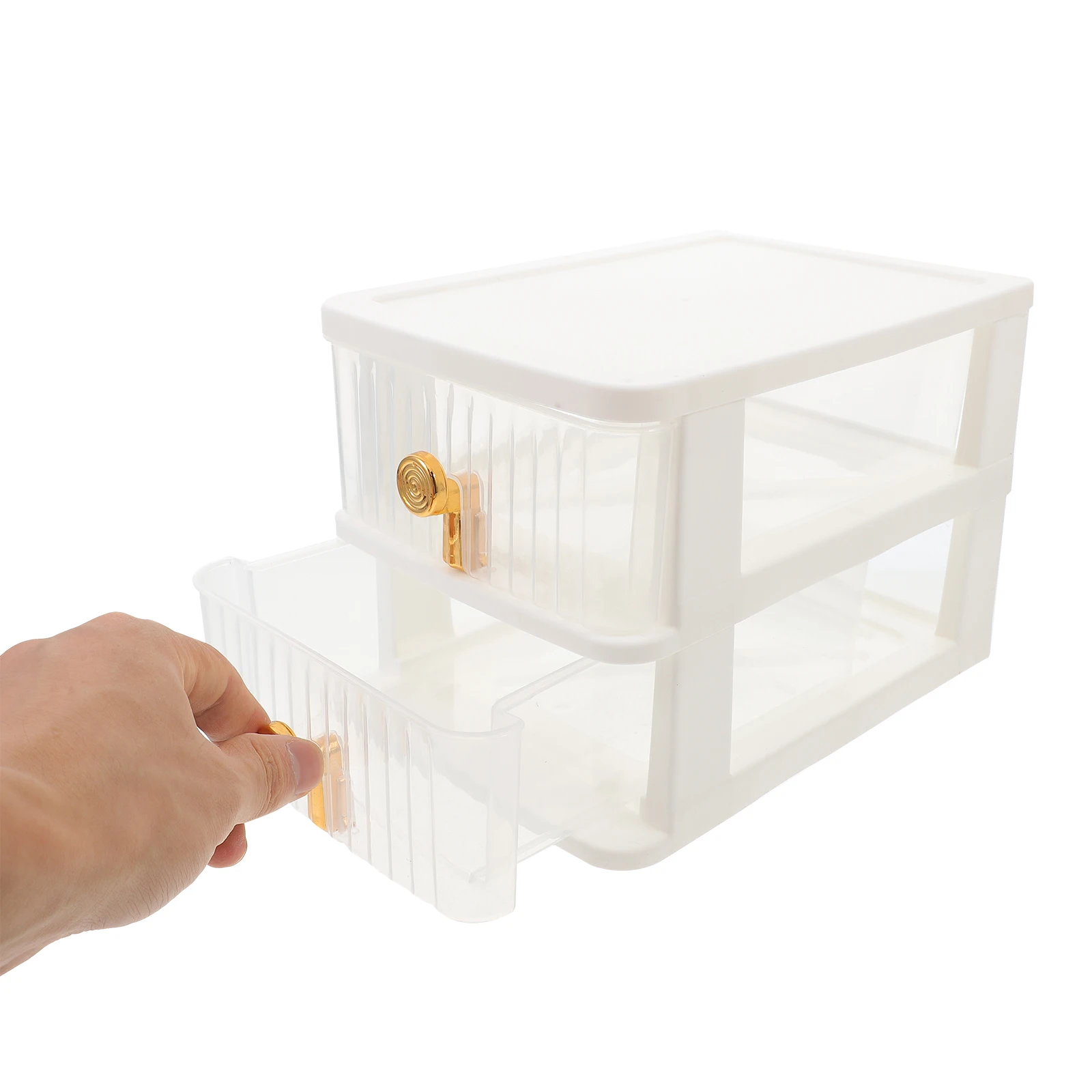 

1pc Desktop Drawer Style Storage Box Organizer Case For Office Desk Room Cosmetics Container Stationery Supplies