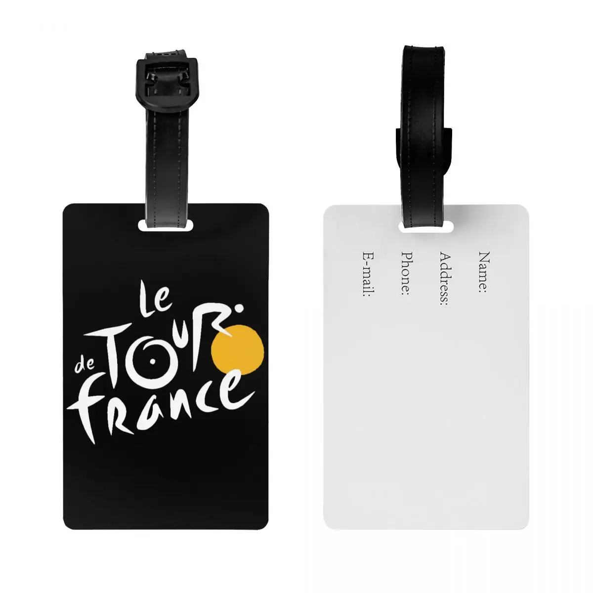 Custom Le Tour The France Luggage Tags Custom French Bicycle Baggage Tags Privacy Cover ID Label