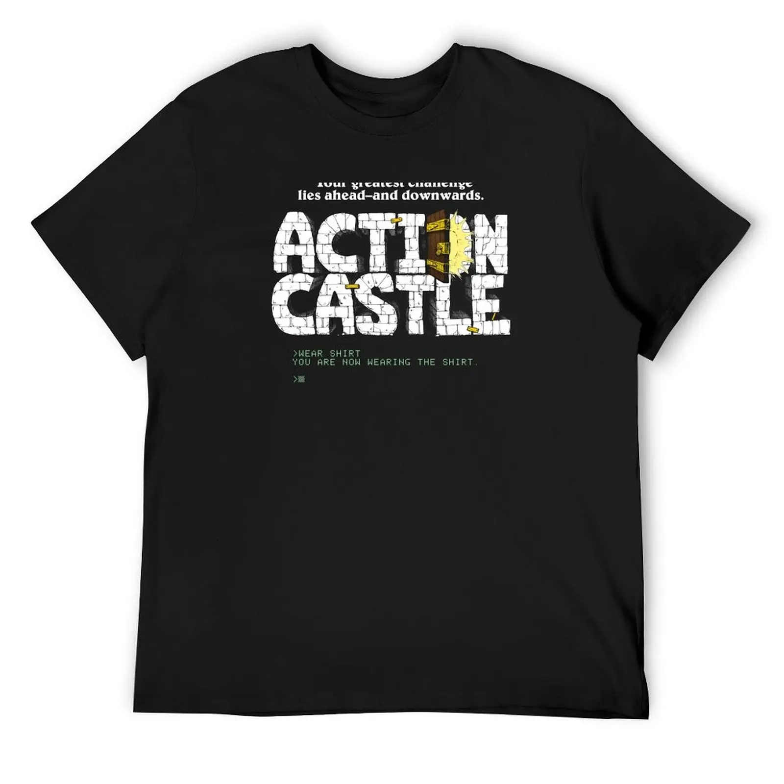 Action Castle T-Shirt anime boys whites oversized t shirt cotton graphic tees outfits for men