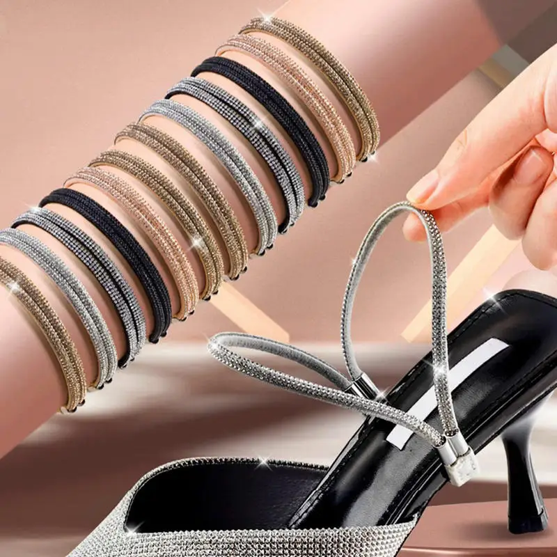 Frauen Schnürsenkel Kostenloser Dreieck Bündel High Heels Einstellbare Schuh Gürtel Knöchel Halten Lose Anti-skid Bündel Schnürsenkel Krawatte Riemen Band