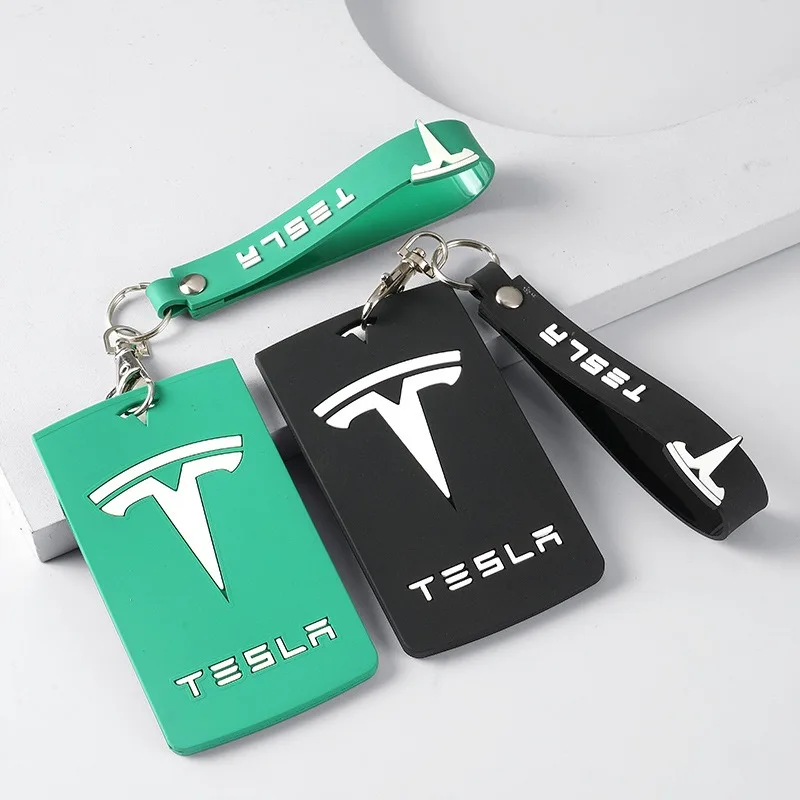 For Tesla Model 3/y Car Key Card Holder Durable Silicone Protection Case Full Cover Wear Resistant Dust Proof Auto Accessories