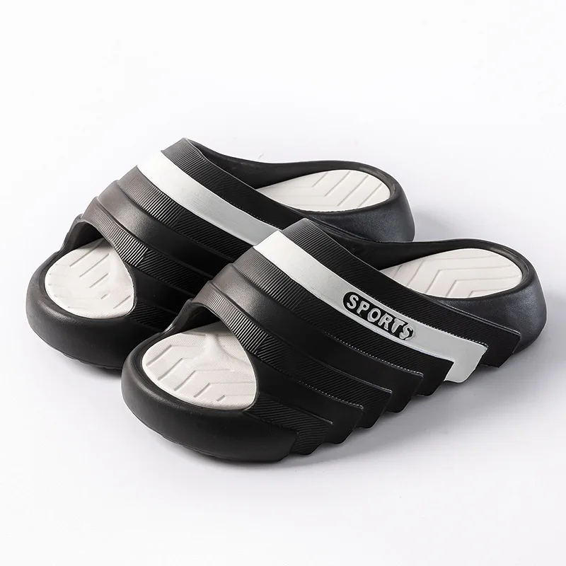 2026 Men's and Women's Couple New Sports Slippers Summer Indoor and Outdoor Thick Sole Basketball Anti slip Beach Sandals view 6