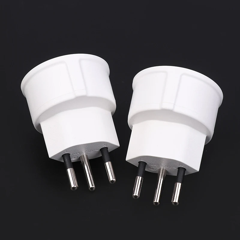 New 1Piece Embedded  Adapter Converter Plug EU DE Germany Socket 3 Pin  Plugs Adaptor  Plugs Turn To French Plugs