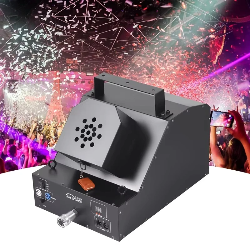 

Electric DMX Single Head Storm Color Paper Co2 Confetti Blaster Machine for Dj Bar Club Parties