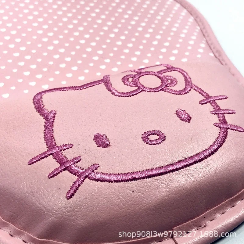 Hello Kitty Wristband Mouse Pad Cute Cartoon PU Leather Desktop Non-slip Mouse Pad Office Game Mouse Pad for Laptop PC Computer