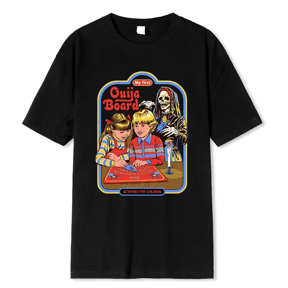 الرعب الهزلي سلسلة بلدي الأولى الفودو دال ملابس الرجال عرق الشارع التي شيرت القطن المحملة الملابس تنفس الكرتون تي شيرت