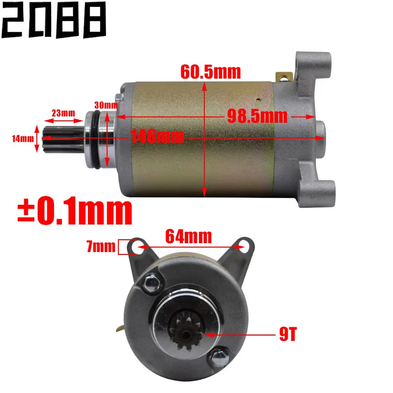 For SUZUKI QM200GY QM200 GTX200 QM GTX 200 Qingqi Motorcycle Engine Electric Starter Motor Engine Spare Parts