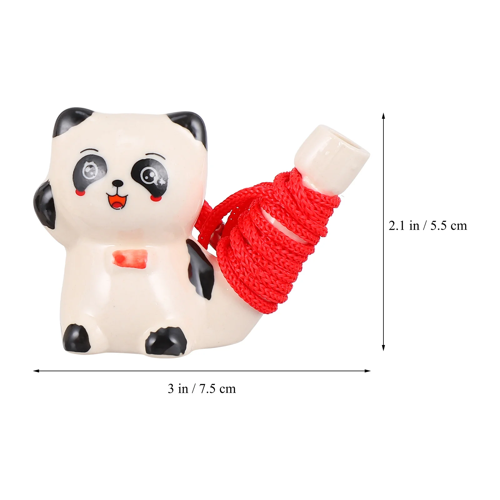 6 pçs panda assobios de cerâmica crianças festa favores aprendizagem precoce educacional desenvolvimento auditivo reconhecimento cor fabricante ruído