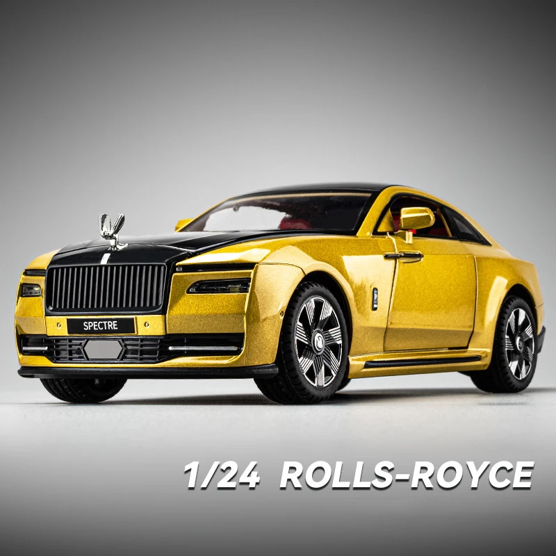 

1:24 Rolls-Royce Spectre Alloy Die Cast Toy Car Model Sound and Light Pull Back Children's Toy Collectibles Birthday gift