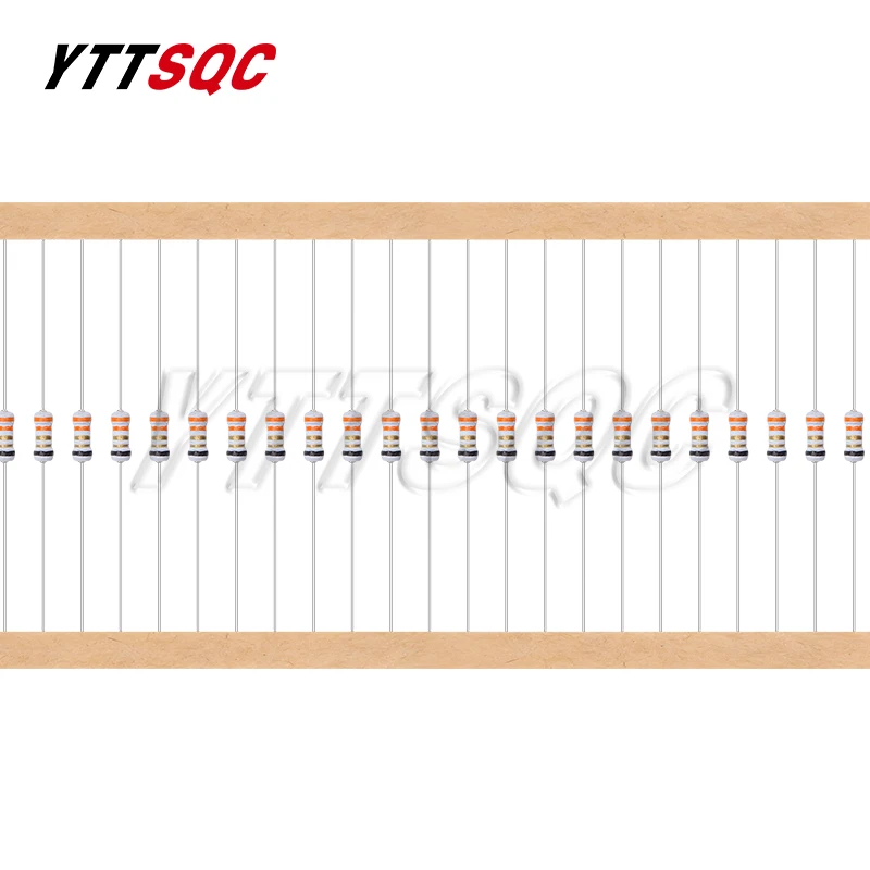 20pcs 1/4W 5% 0.25W Wire Wound Resistor Fuse Winding Resistance 0.5R 10R 0.5 1 2.2 3.3 3.9 4.7 5.1 10 ohm