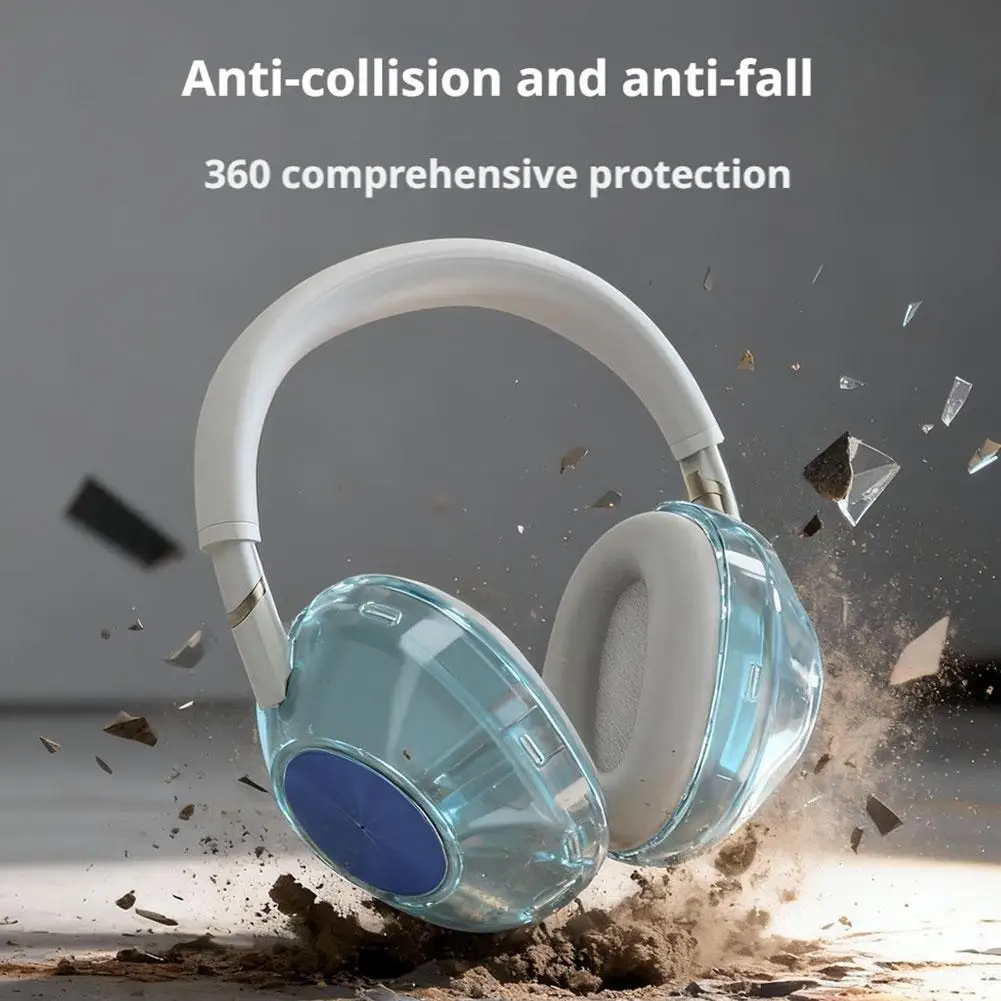 Custodia Trasparente In Tpu Per Sony WH-1000XM6 Auricolare Protezione Antiurto Anticaduta Custodia Impermeabile Per Cuffie Per Sony WH-1000XM6