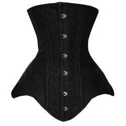 Long Torso Corset Sexy Gothic Bustier Corset Underbust Double Steel Boned Heavy Duty Waist Trainer Shapewear Women Body Shaper