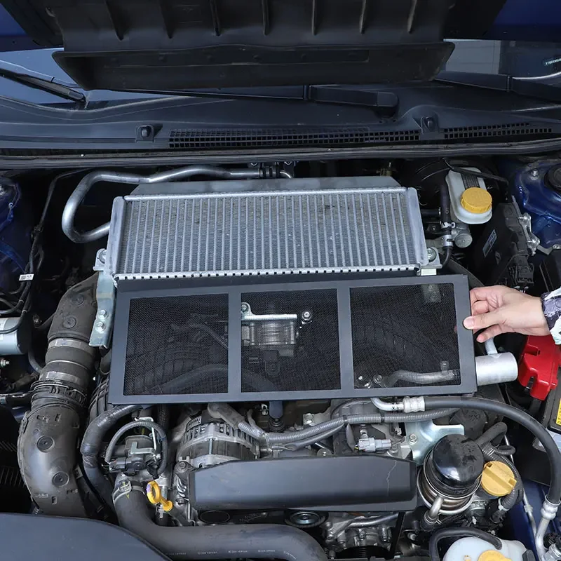 

For Subaru WRX 2022+ cabin radiator protection net Car cabin protection accessories Carbon steel Black Red Yellow Sliver