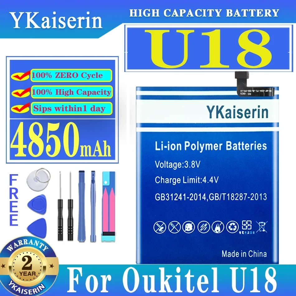 

YKaiserin 4850mAh U18 Battery for OUKITEL U18 U 18 Mobile Phone Batterij