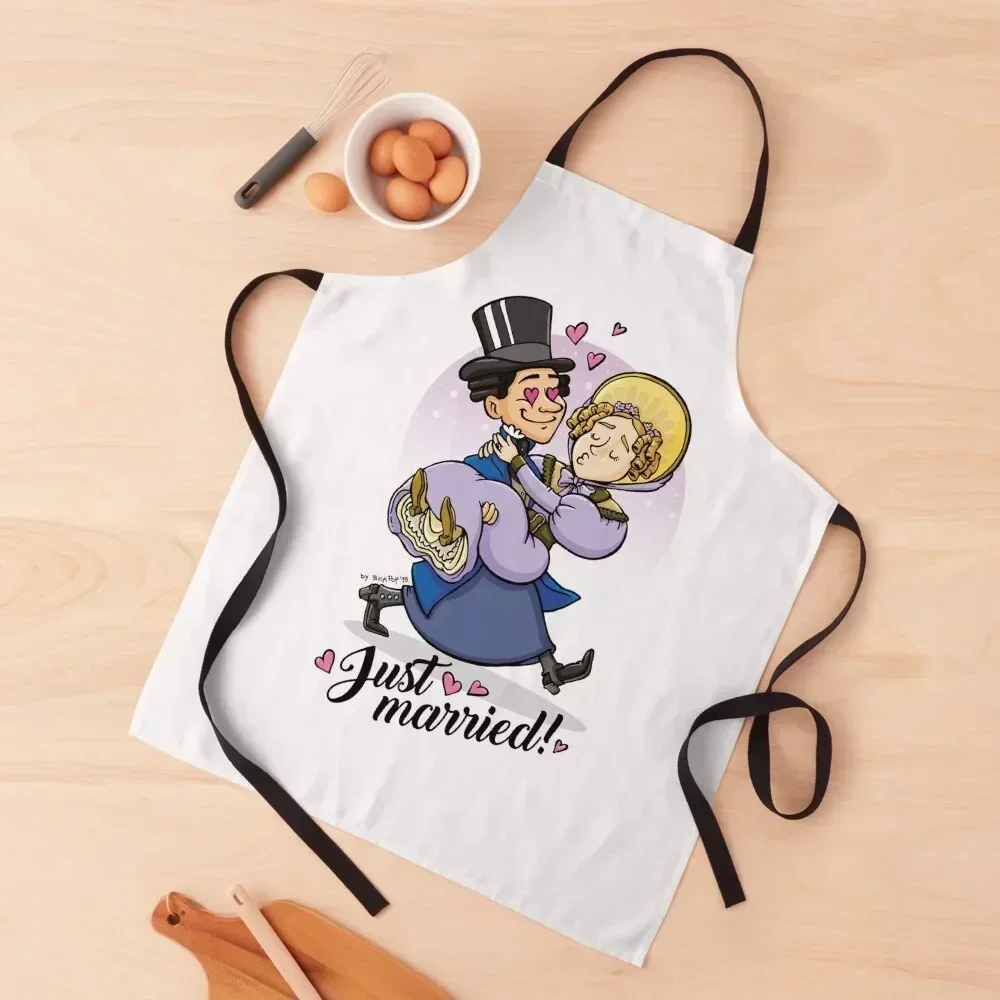

Фартук Anne & Ann Just Married Gentleman Jack Fanart, кухонный фартук, новинка 2022, кухонный женский фартук для учителя детского сада