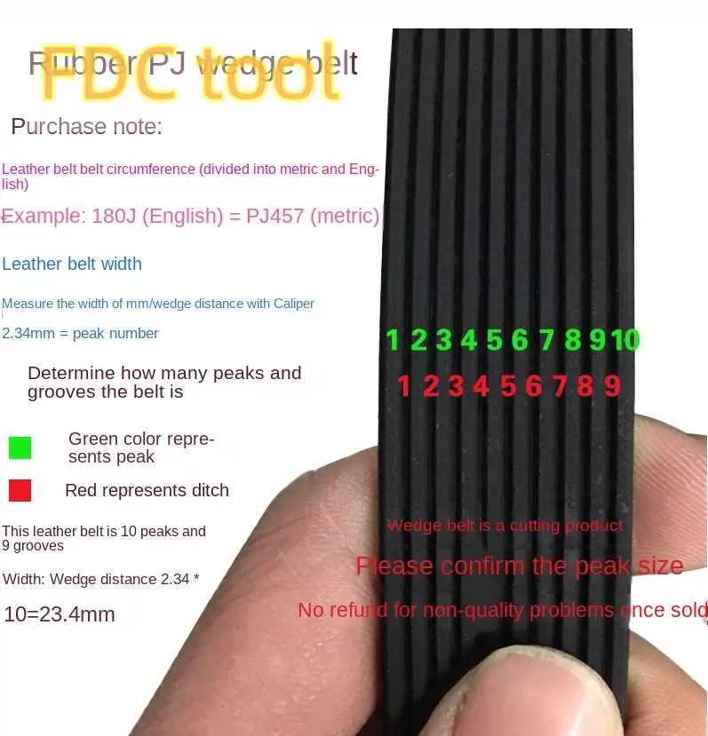 PJ2734 Rubber Ribbed Belt Mini Conveyor Belt