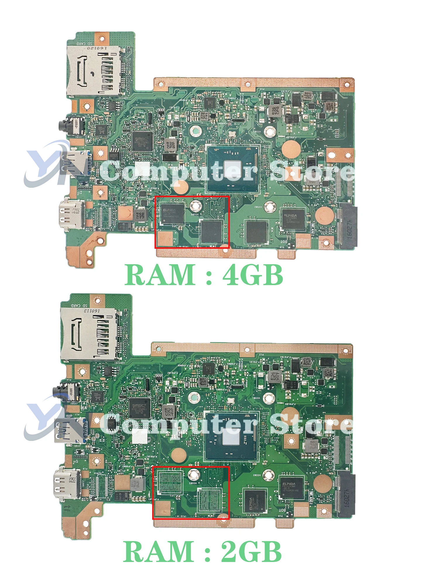 Scheda madre del computer portatile C202SA per scheda madre ASUS C202S C202 N3050 N3060 2G o 4G RAM 16G 32G SSD 100% Test OK