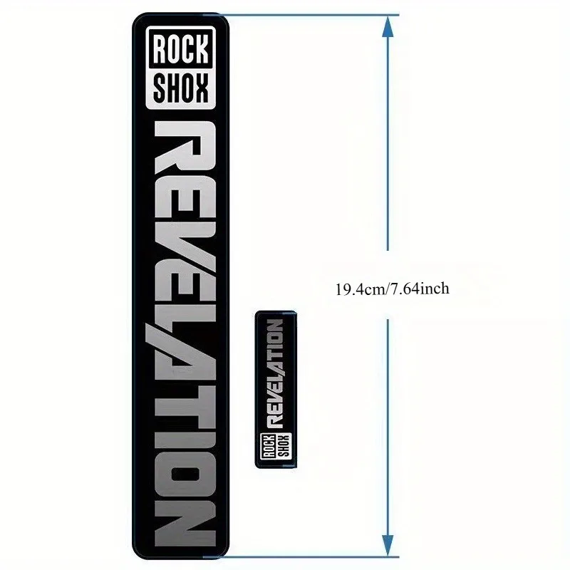 2Pcs Bike Fork Rod Stickers with Logo Pin Set Vinyl Protection Decals for Rockshox Mountain Bike Shock Absorber