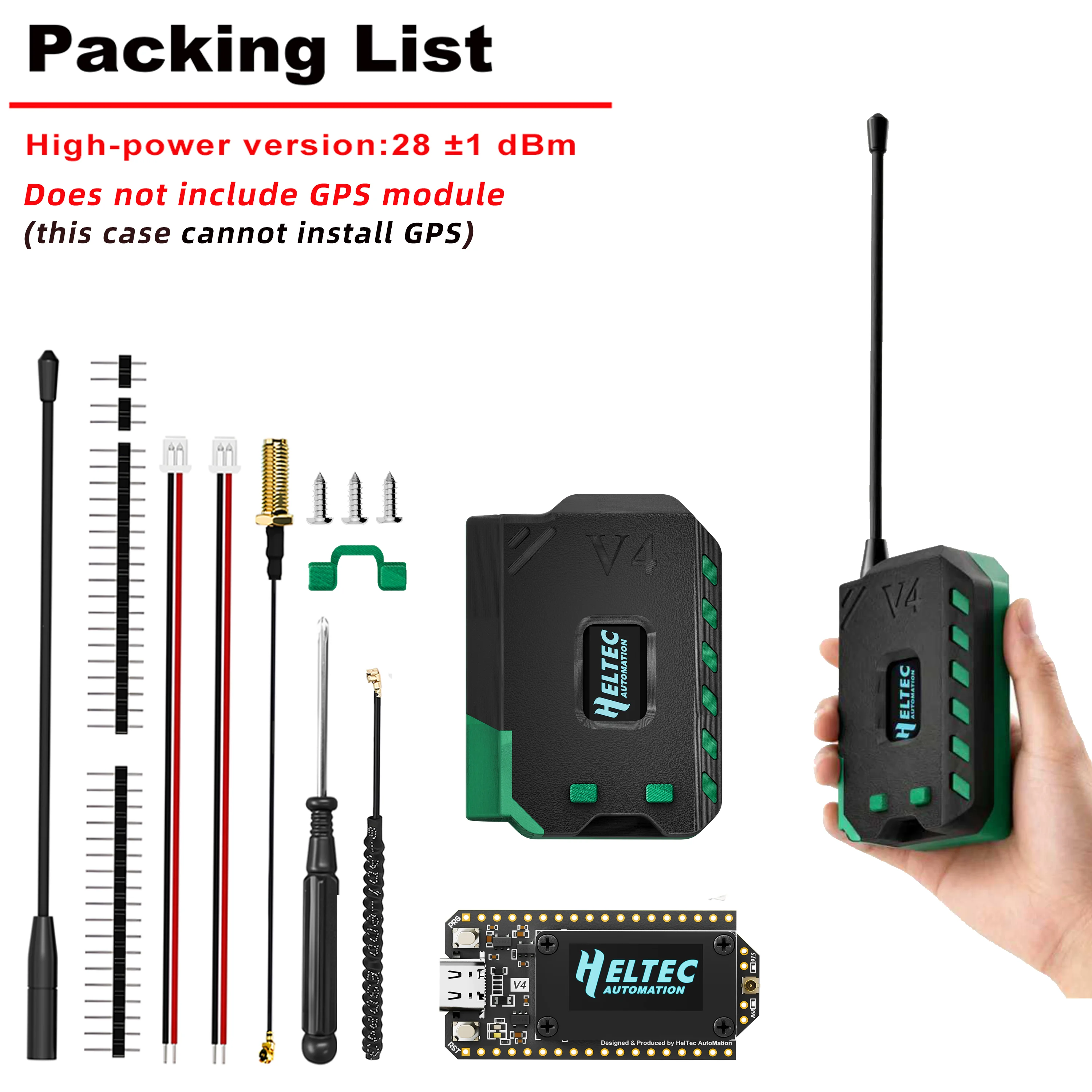 Scheda Di Sviluppo LoRa ESP32-S3 V4 Con Batteria 3000mAh, Antenna 868MHz E Display OLED – Per Arduino Meshtastic E LoRaWAN