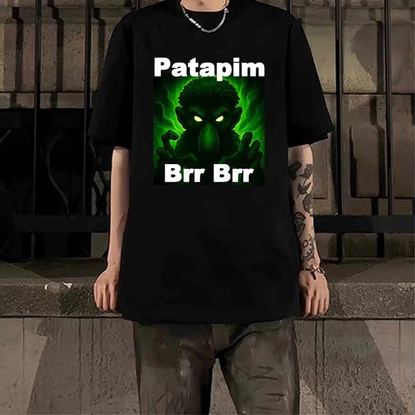 

2025 New Brr Brr Patapim Funk Funny Prue harajuku T shirt Men Women vintage Oversized Tops Unisex Cotton short sleeve T-shirts