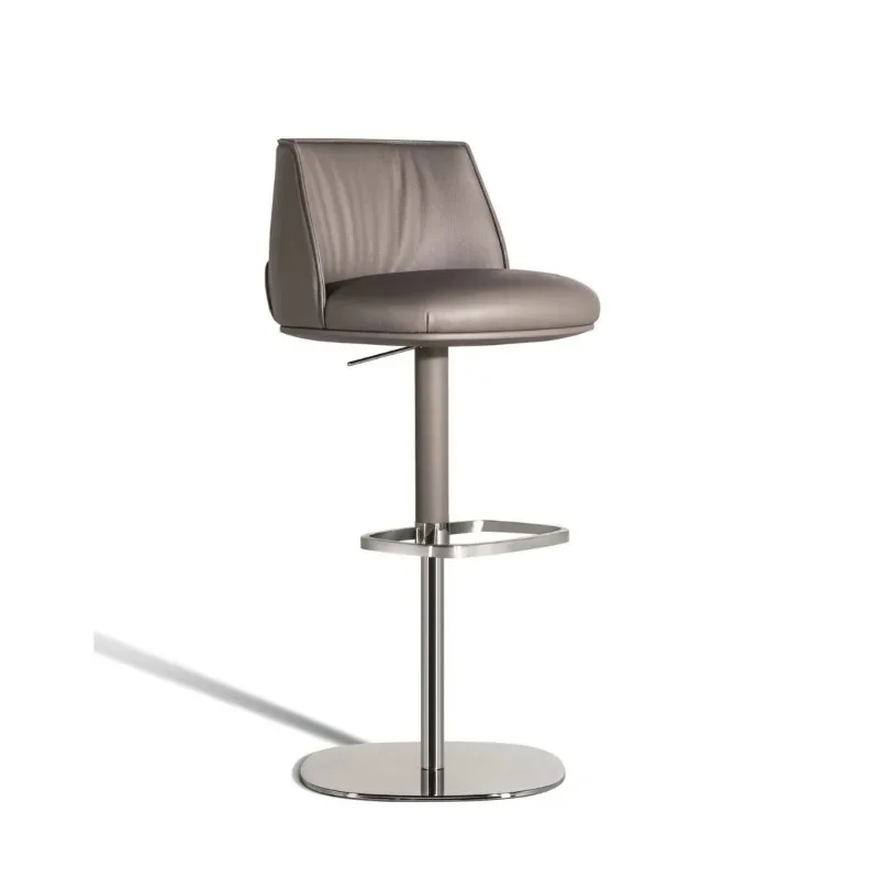 Stainless steel bar chair lift rotating island high stool