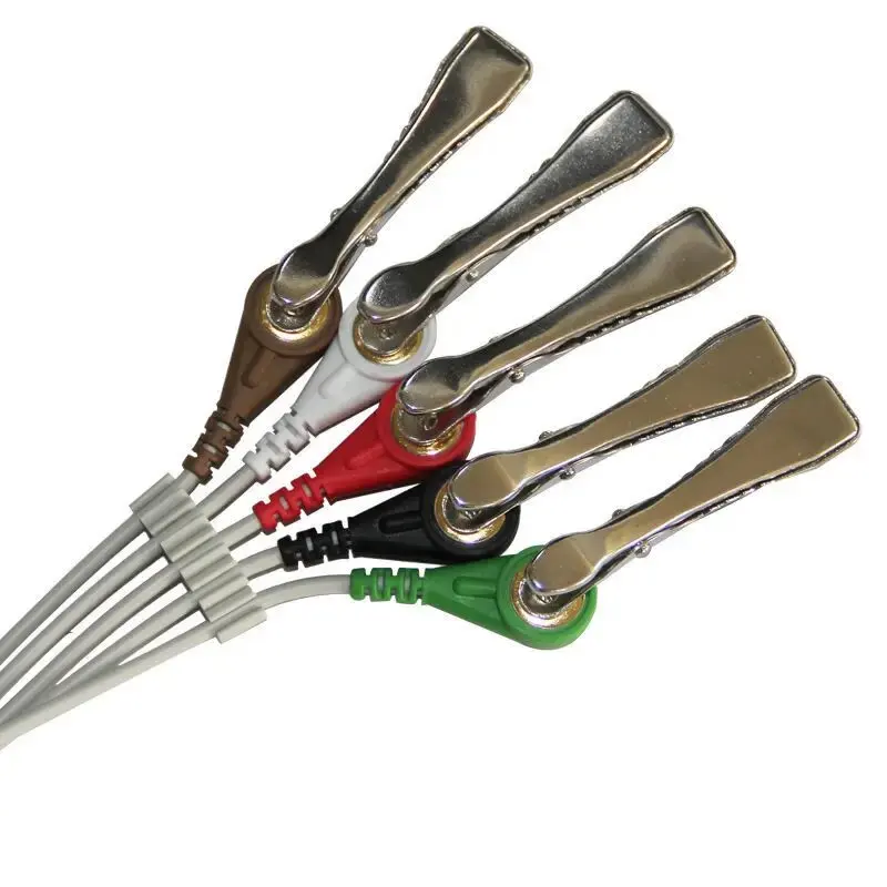 متعددة الوظائف EKG ECG كليب محول 10 قطعة قابلة لإعادة الاستخدام التمساح التمساح كليب لآلات المعدات الطبية الحيوانية البيطرية