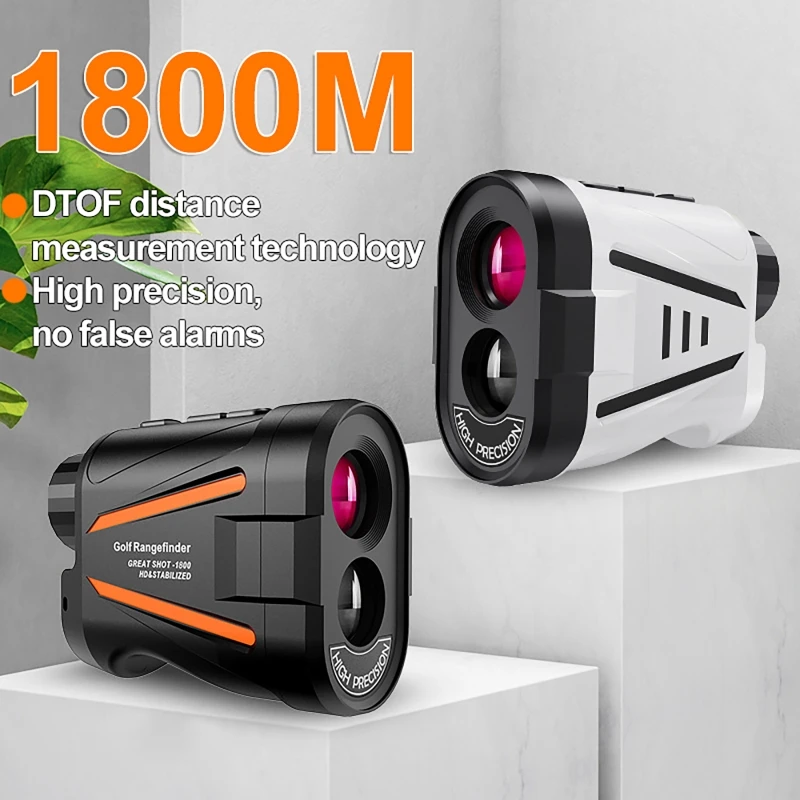 

Handheld Golf Laser Rangefinder With Slope USB Charging 6X Zoom Multi-Function Height Angle Distance Measurement Telescop 1800M