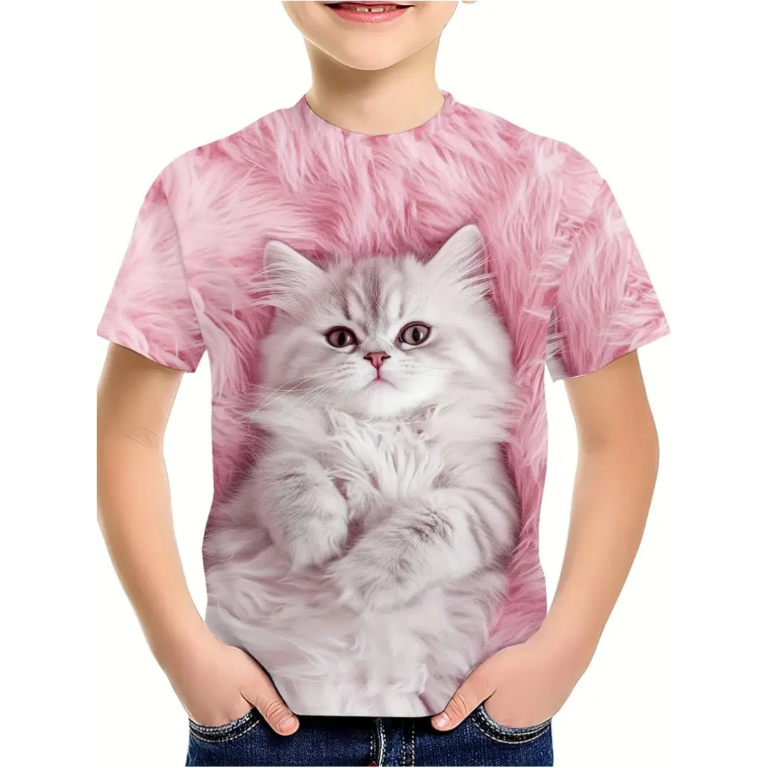 Kids Clothes Boys T-Shirt Short Sleeve Tees Girls T Shirt Breathable Fashion Children's T-Shirt O-Neck Tops Summer Girl Blouse