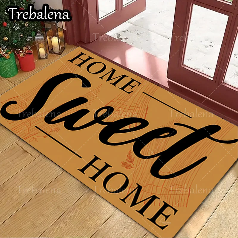 

1pc Welcome Door Mat Home Sweet Home Welcome Mat Rustic Farmhouse Decor Floor Rug